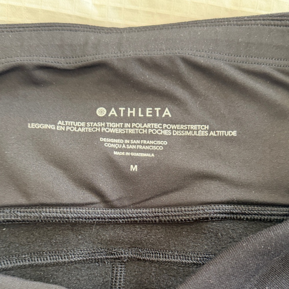 Athleta Black Polartec Powerstretch Leggings
